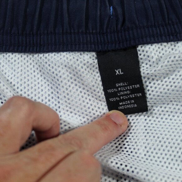 Roundtree & Yorke Blue, Orange and White Swim Shorts with Zipper Front- LIKE NEW - Picture 4 of 8